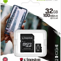 Card microSD Kingston Canvas Select Plus, 32GB, 100MB/s, cu adaptor, Kingston