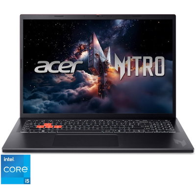 Acer Laptop Gaming Acer Nitro Lite 16 NL16-71G-54B1, Procesor Intel® Core™ i5-13420H, Display 16'' WUXGA, IPS, 165Hz, 16GB DDR5 RAM,  512GB SSD, Placa video dedicata NVIDIA® GeForce RTX™ 3050, No OS, Shale Black, Acer