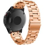 Curea iUni compatibila cu Garmin Fenix 7X / 6X / 5X Plus / 5X / 3 HR / 3, 26 mm, Steel Belt Rose Gold, iUni