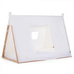 Husa cadru pat Tipi Childhome 90x200 cm alb, Childhome