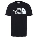 The North Face, Tricou de bumbac cu logo Half Dome, Alb, Negru, L