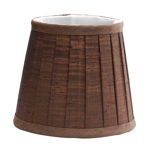 Abajur Clip Shade Pleated Chocolate Candle Shade, ELSTEAD-LIGHTING