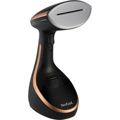 Aparat de calcat vertical cu abur Tefal Access Steam Care DT9100E0, 1600W, abur varianbil 30g/min, 200ml, talpa ceramica, negru-maro Aparat de calcat vertical cu abur Tefal Access Steam Care DT9100E0, 1600W, abur varianbil 30g/min, 200ml, talpa ceramica, negru-maro