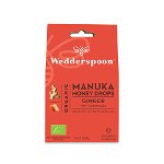 Bomboane (dropsuri) ecologice cu Miere de Manuka, Ghimbir si Echinacea 120g | Wedderspoon, Wedderspoon