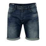 Pantaloni scurti albastri din denim cu terminatie rasucita - Jack & Jones Premium Jirick Jison, Jack & Jones 