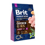 Hrană uscată pentru câini Brit Premium by Nature Junior S cu pui 3 kg