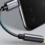 Adaptor audio Baseus L54 USB Type-C - 3.5mm Audio Jack Negru/Gri, Baseus