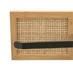 Suport hartie igienica, Wenko, Allegre, 15 x 12 x 6.5 cm, bambus/ratan/inox, natur/negru, Wenko