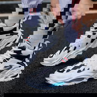 Pantofi sport pentru alergare, pentru barbati, din material care respira ?i cu talpa groasa ?i inalta, Neer