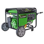 Generator de curent pe benzina Greenfield G-EC6800PW, portabil, pornire manuala, monofazat, 6.1 kVA, cu roti, Greenfield