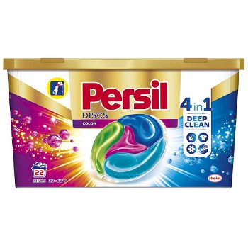 Persil Detergent capsule pentru haine/rufe, Discs Color, 22 spalari