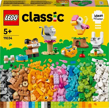 LEGO Classic: Animalute creative 11034, 5 ani+, 450 piese