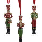 Ornament brad - Polyresin Soldier Drum-Cymbals-Trumpet, mai multe modele, Kaemingk