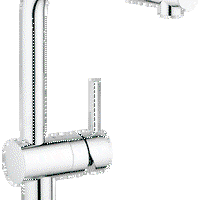 Baterie bucătărie înaltă cu duș extractibil GROHE Minta 32168000 crom