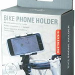 Suport telefon pentru bicicleta. Negru, -