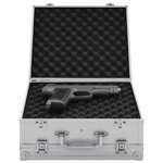 vidaXL Valiză pentru armă, argintiu, aluminiu ABS, vidaXL