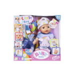 Zapf creation - Baby Born - Micul Bebelus Baiat Interactiv Cu Corp Moale, 36 Cm