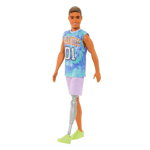 Lalka Barbie Mattel Ken Fashionistas 212 z protezą nogi HJT11