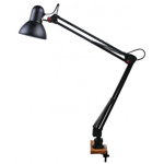 Lampa de birou metalica neagra, 1 bec max60W, dulie E27, Horoz Electric, Horoz Electric