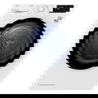 Uscator de rufe LG RH80V3AV6N, 8 kg, Pompa de caldura, Dual Inverter, Autocuratare, Clasa D, Alb