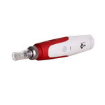 DermaPen Techstar® Dr Pen N2W, 2 Capete de Rezerva, Ace Otel Inoxidabil, Corp Plastic, Ergonomic, Regenerare Piele, Lifting, Viteza Reglabila, 5 Viteze, Alb-Rosu, Techstar