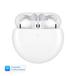 Casti HUAWEI FreeBuds 4E, True wireless, Bluetooth, In-ear, Microfon, Noise Cancelling, Ceramic White