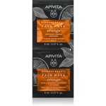 Apivita Express Beauty Radiance Face mask Orange masca iluminatoare faciale 2x8 ml, Apivita