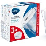 Cana filtranta BRITA Marella + 3 filtre Maxtra+ BR1040212, 3.5l, alb-transparent