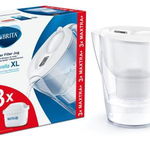Cana filtranta BRITA Marella + 3 filtre Maxtra+ BR1040212, 3.5l, alb-transparent