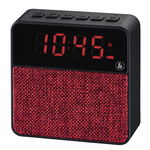 Boxa portabila Hama PocketClock 3W mono, bluetooth, ceas cu alarma, radio FM, microSD, rosu