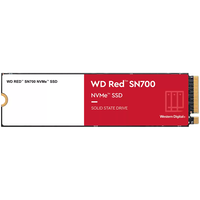 SSD NAS WD Red SN700 2TB M.2 2280-S3-M PCIe Gen3 x4 NVMe, Read/Write: 3400/2900 MBps, IOPS 480K/540K, TBW: 2500, Western Digital