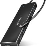 Cablu USB Axagon AXAGON HUE-F7A, 7x hub USB 3.2 Gen 1 ALU FLAT CHARGING, conector de alimentare micro USB, cablu USB-A 1m, Axagon