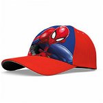 Sapca de baseball Spiderman rosie, 52 cm, Multicolor