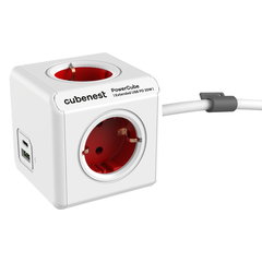 Priză 13 cm PowerCube Extended USB Schuko – Cubenest, Cubenest