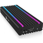 IB-1824ML-C31 M.2 NVMe case with RGB, Icy Box