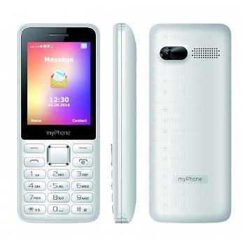 Telefon mobil myPhone 6310, QVGA 2.4", 2MP, 2G, Dual Sim, Alb