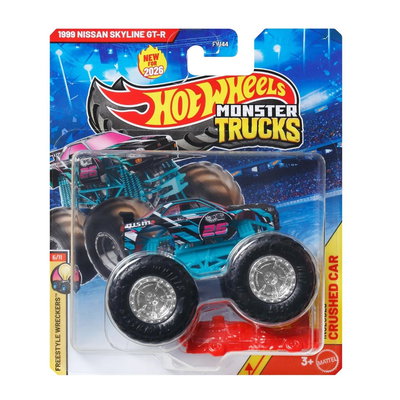 Masinuta Hot Wheels, Monster Truck, 1999 Nissan Skyline GT-R, JHY75, Hot Wheels