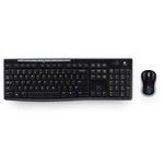 Kit Tastatura si Mouse 920-004511 Fara Fir  Layout DE Negru/Argintiu, Logitech