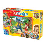 Cuburi puzzle - Scene din basme - 12 piese, D-Toys