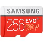 Card de memorie Samsung MicroSDXC, 256GB, Class 10, UHS-I + Adaptor SD