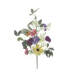 Floare artificiala, Plastic, Multicolor, Summer, INART