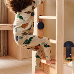 Liewood pijamale de bumbac pentru copii culoarea bej, modelator, Liewood