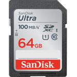 Card memorie, Sandisk, 64 GB SDXC, C10