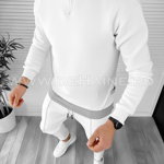 Pantaloni de trening conici alb cu mici defecte 2749 D4-4.3