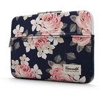 Husa laptop Canvaslife Sleeve 13/14 inch Blue Camellia