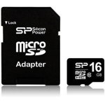 Card De Memorie Silicon Power Microsdhc 16gb Fara Adapter Cl10