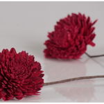 set de 3 flori rosii cu ramura de 50cm, 