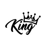 Sticker King, alb, 15cm