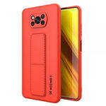 Husa Spate Wozinsky Compatibila Cu Xiaomi Poco X3 Nfc / Poco X3 Pro, Cu Stand Metalic Pe Spate, Protectie La Camera - Gri, Wozinsky