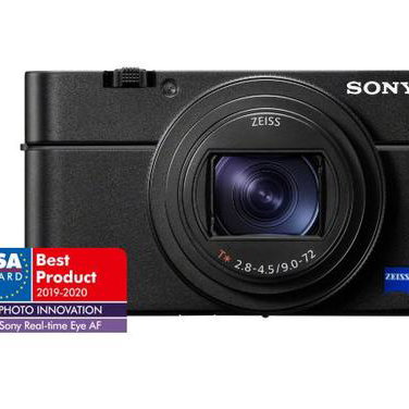 Aparat foto digital Sony Cyber-Shot DSC-RX100VIIA, 20.2MP, 4K HDR, Senzor 1 inch, Obiectiv ZEISS 24-200mm, Ecran rabatabil, Negru